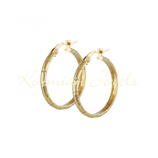 14ct gold gold earrings with polished