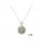 K14 gold necklace with zirconia Designed in Italy KO53