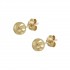 14ct gold stud earrings with Italian design SK25